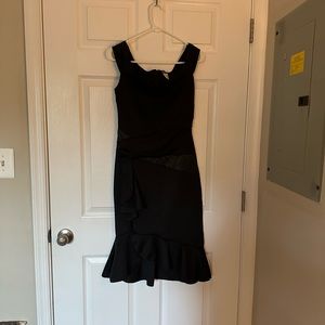 Venus Cap Sleeve Ruffle Detail Dress